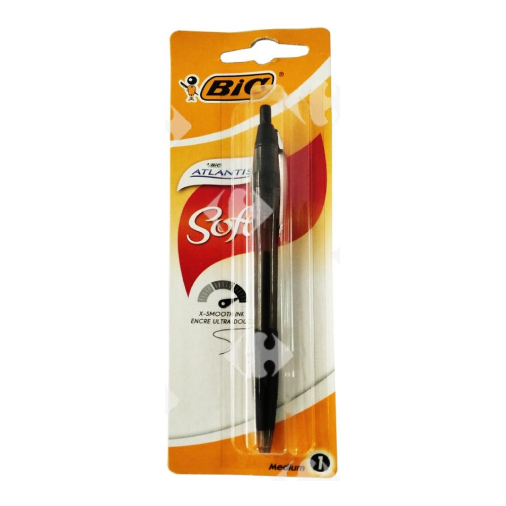 [556634] Stylo Bille Atlantis Noir 1.0 Pointe Moyenne Bic 1 unité