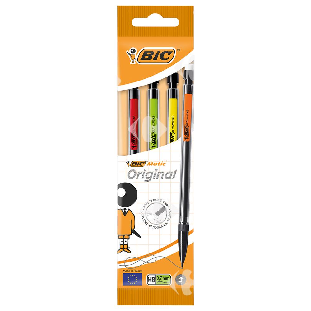 [74849] Porte-Mine BIC Matic Classic 0.7 mm Assortiment de 3 pièces