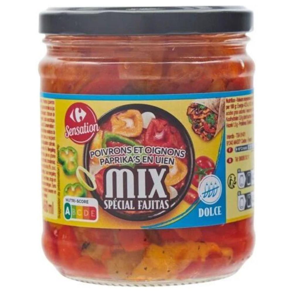 Légumes Cuisinés Poivrons Oignons Carrefour Sensation 430g