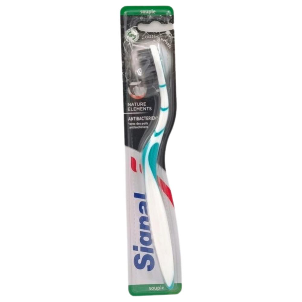 [642015] Brosse à Dents Souple Antibactérien Charbon Signal 1 unité.