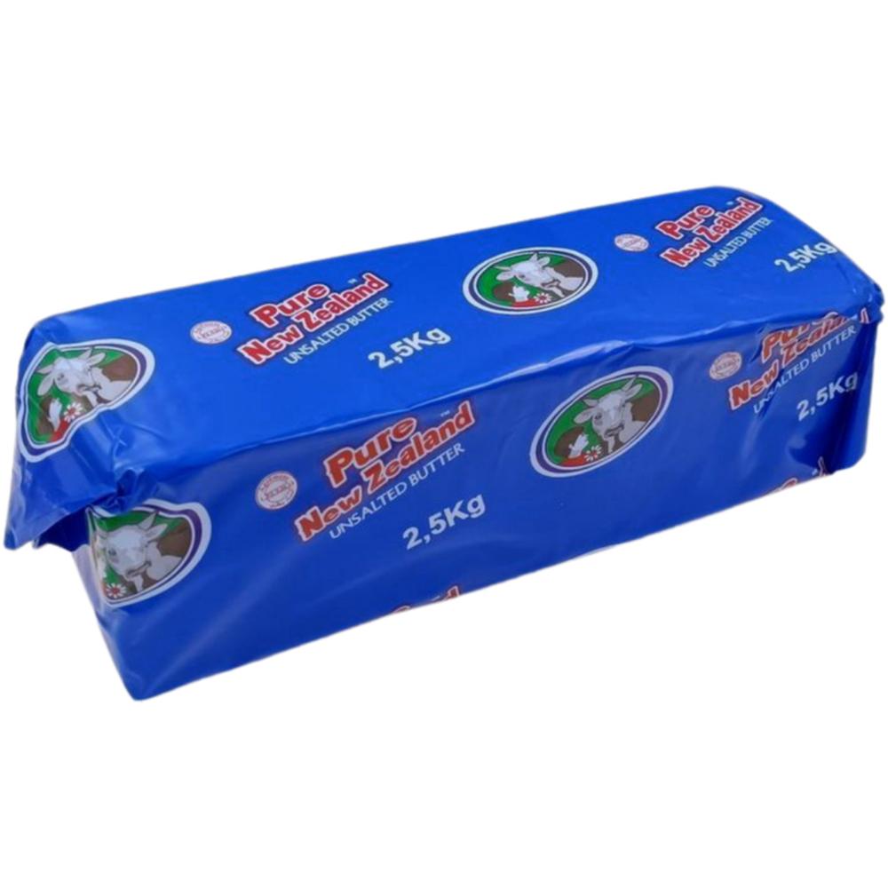 [525174] Beurre Doux Pure New Zealand Bloc 2,5kg.