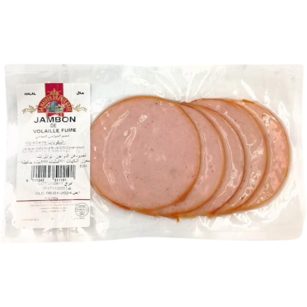 [556343] Jambon de Volaille Fumé - Charcuterie - La Maison du Foie Gras 100g.