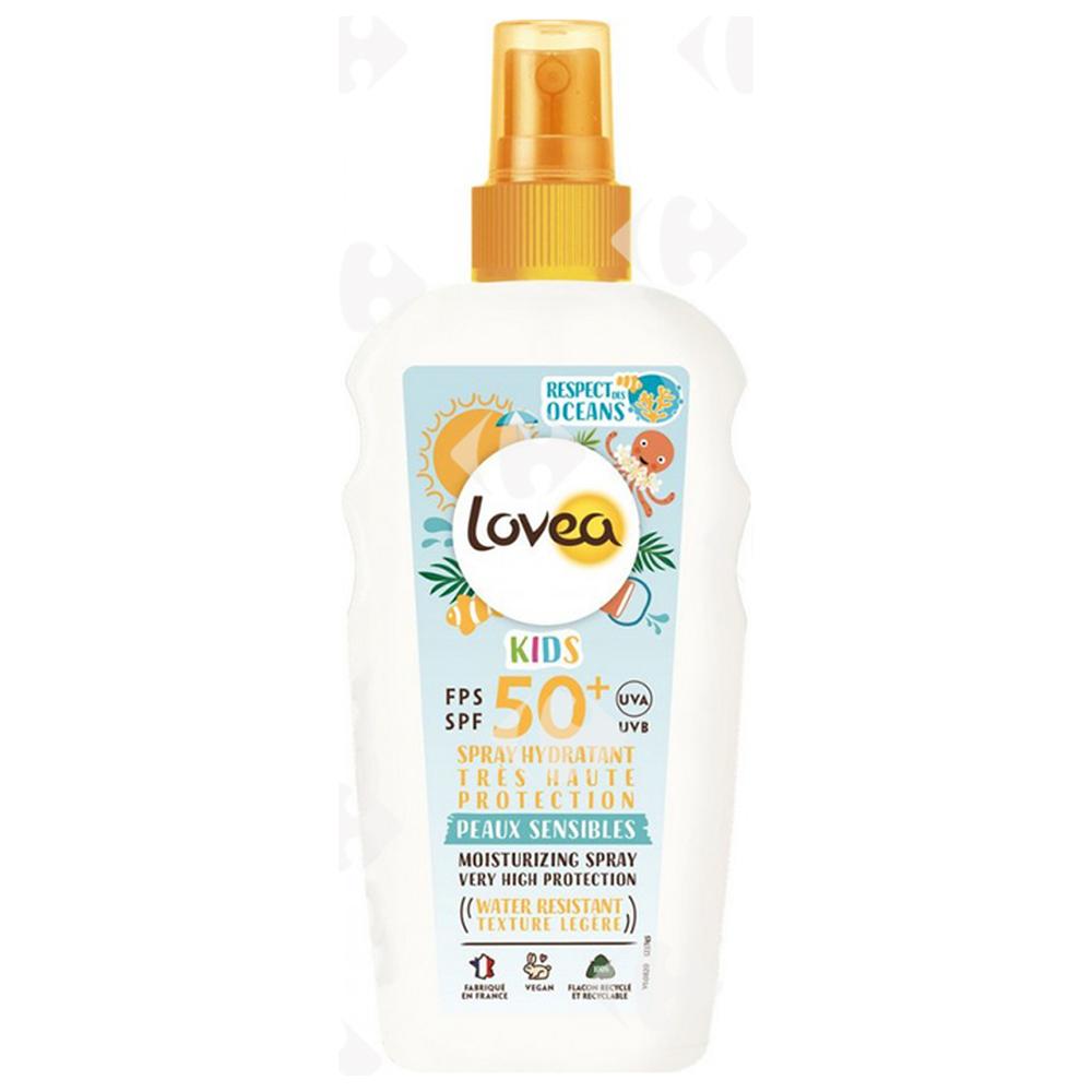 [667368] Spray Hydratant Très Haute Protection SPF 50+ Kids Lovea 150ml.