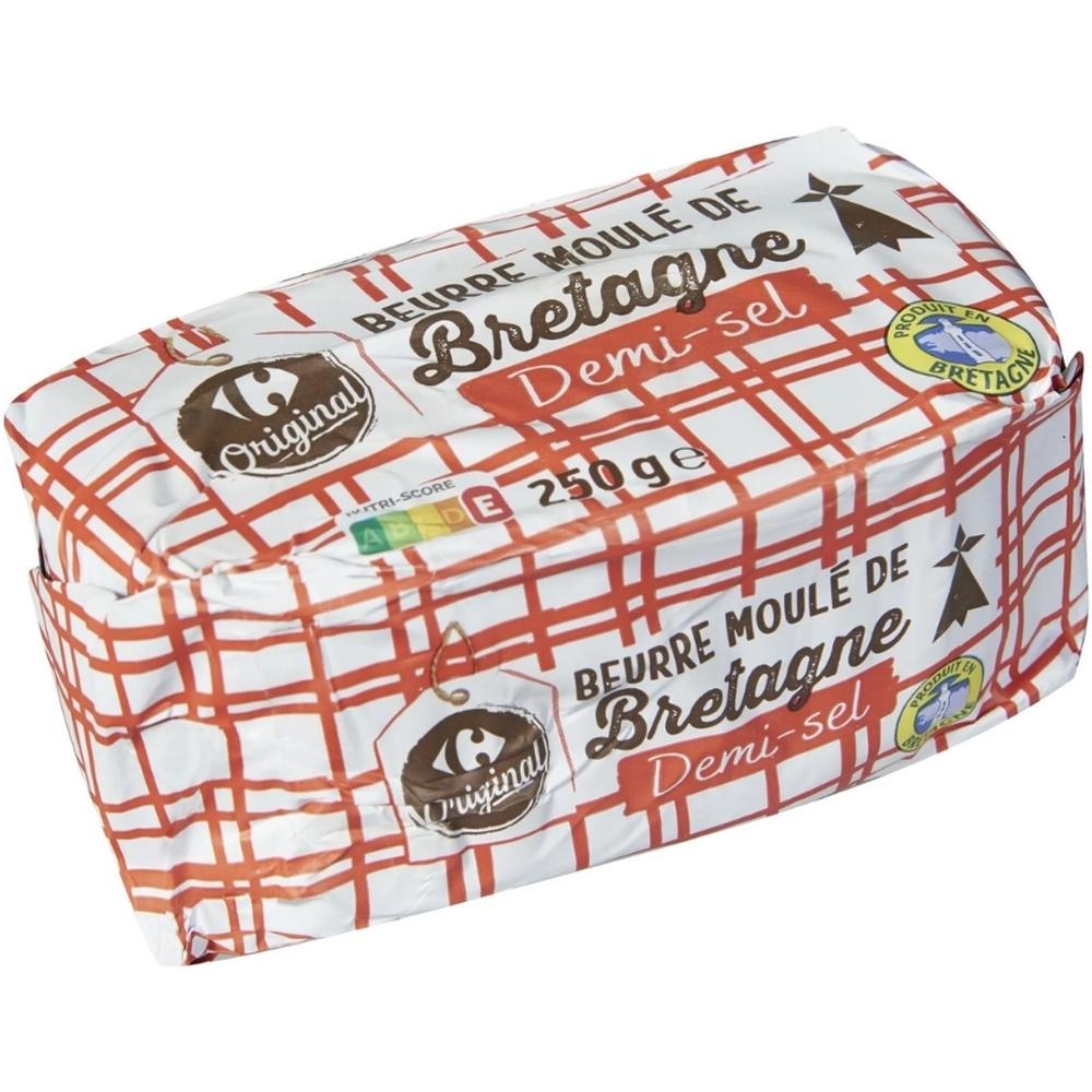 [644330] Beurre Moulé de Bretagne Demi Sel Carrefour 250g.