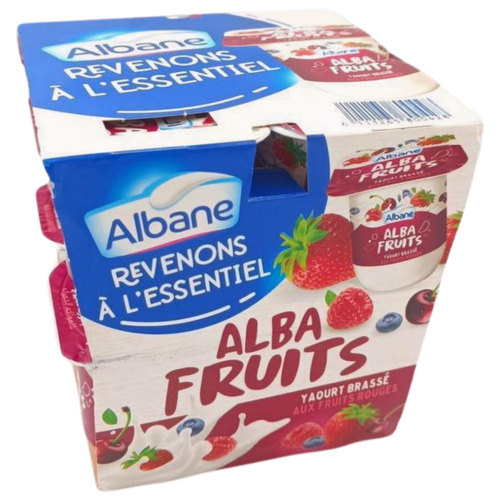 Pack Yaourt à Cuillère Brassé Fruits Rouges Albane 8x110g.