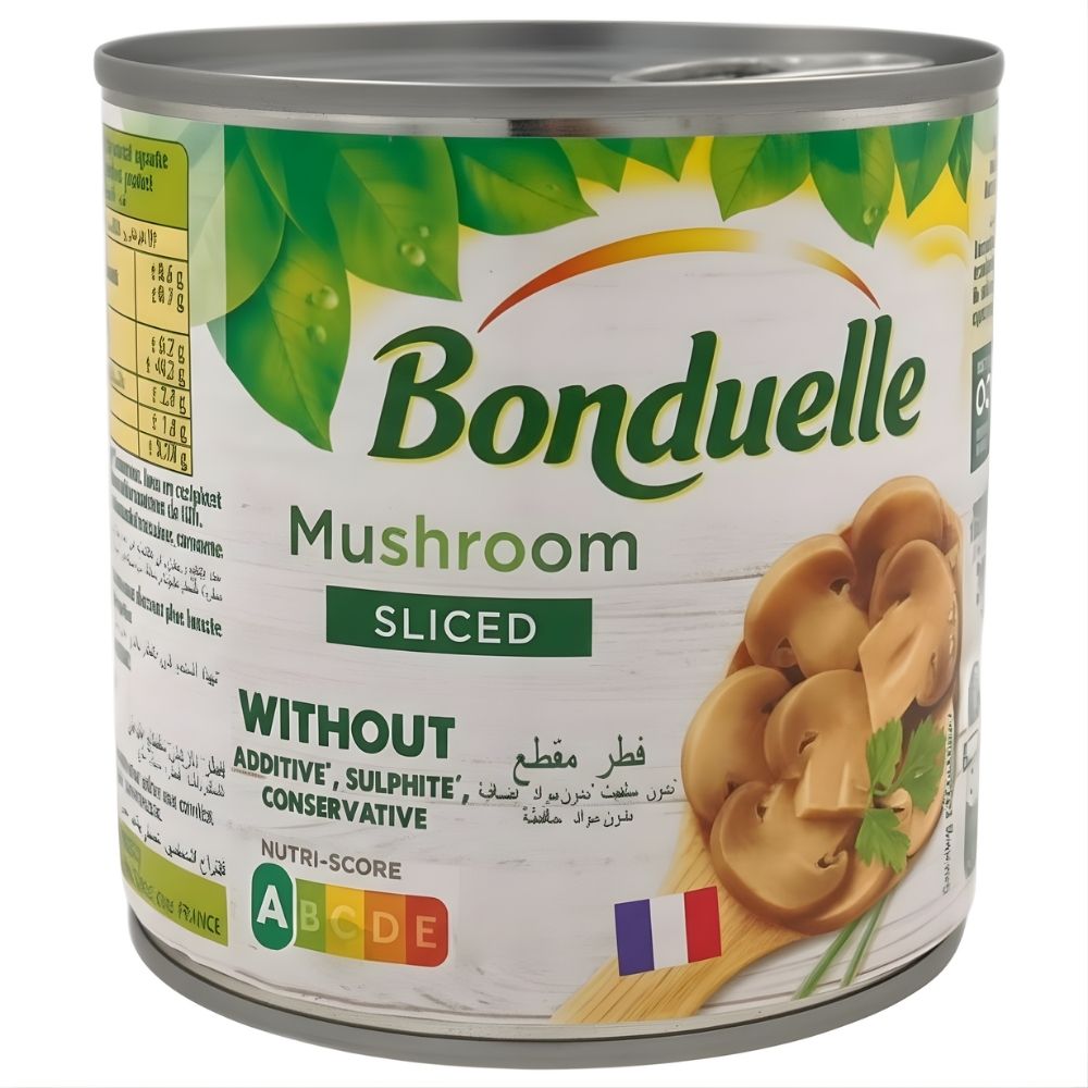 Conserve de Champignons Émincés Épais Bonduelle 400g.