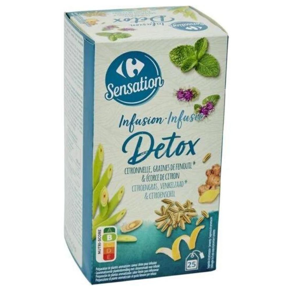 [638010] Infusions En Sachets Détox Carrefour Sensation 25 sachets