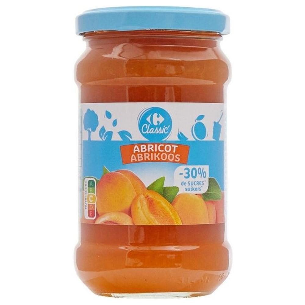 [637635] Confiture d'Abricots Allégée en Sucres Carrefour Classic 340g