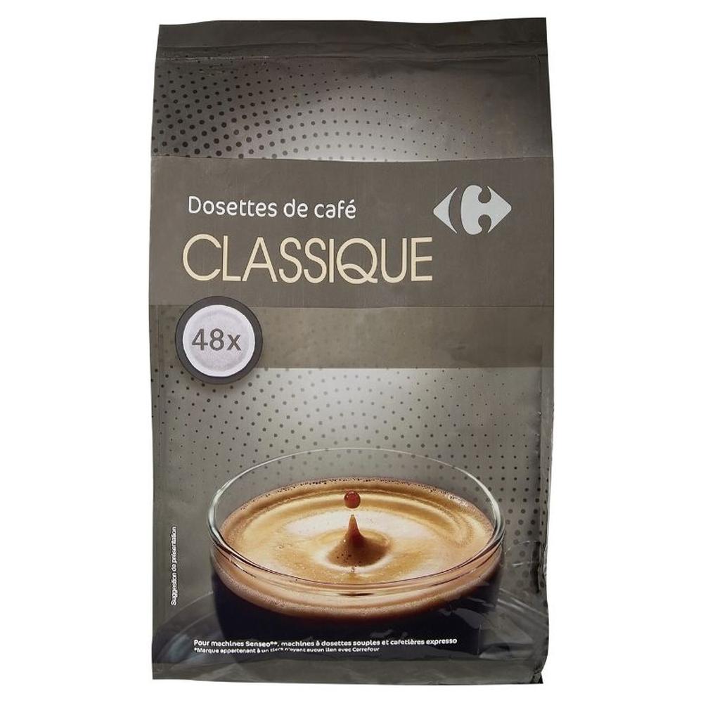 [704376] Dosettes de Café Grand Classique Carrefour Sensation 48x7g