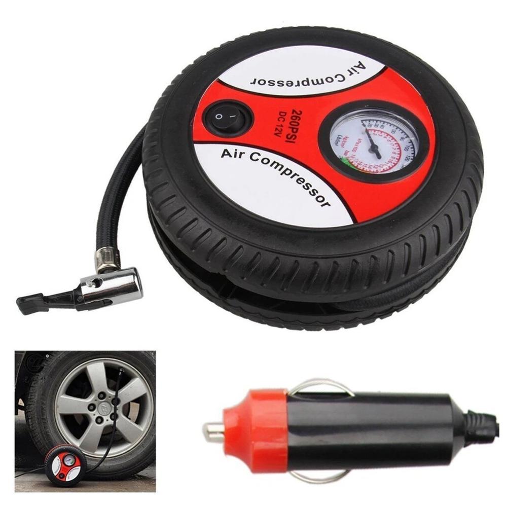 [717540] Mini Compresseur d'air Gonfleur pour Voiture 12V 90W