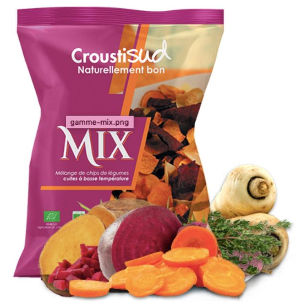 [713680] Mélange Chips de Légumes Bio Croustisud 90g.