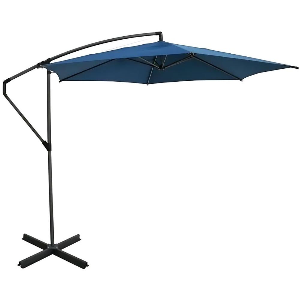 Parasol Excentre Bleu Ocean Structure en Acier 300cm