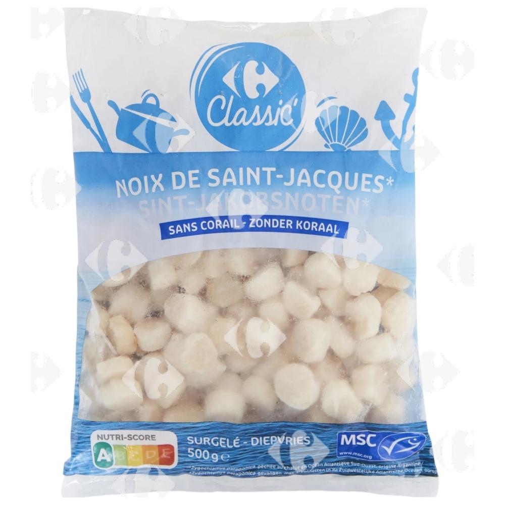 [193019] Noix de Saint-jacques Sans Corail Carrefour 500g.