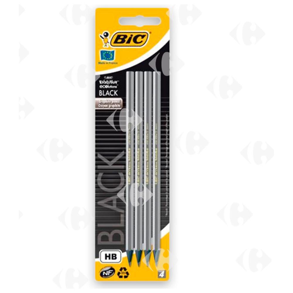 [369333] Crayon HB N°2 Évolution Noir Blister Pack 4 unités