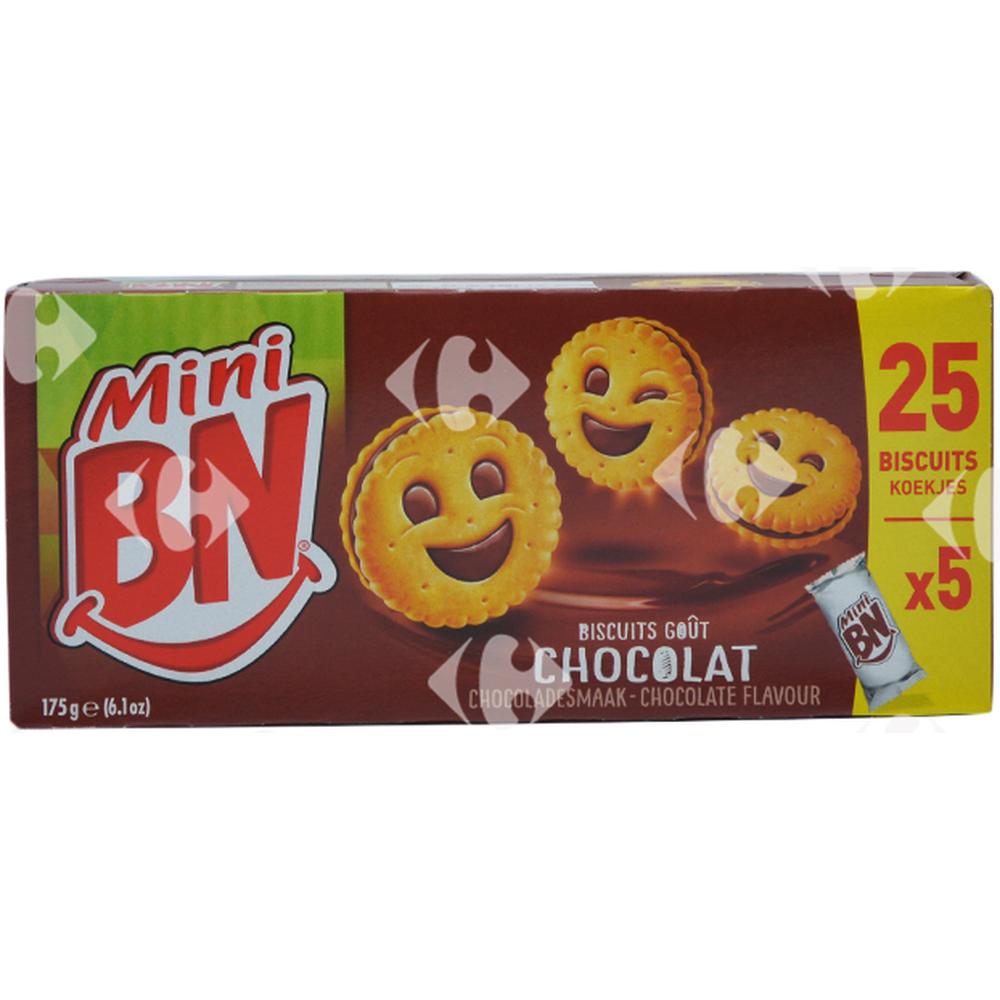 Mini Biscuits Fourrés au Chocolat Bn 168g.