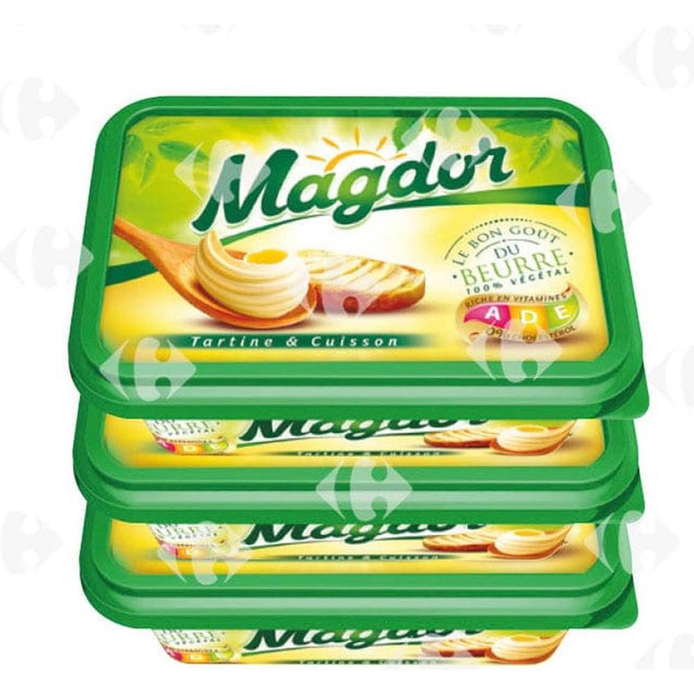 [227321] Pack Margarine Magdor 250g 2+1 Gratuit