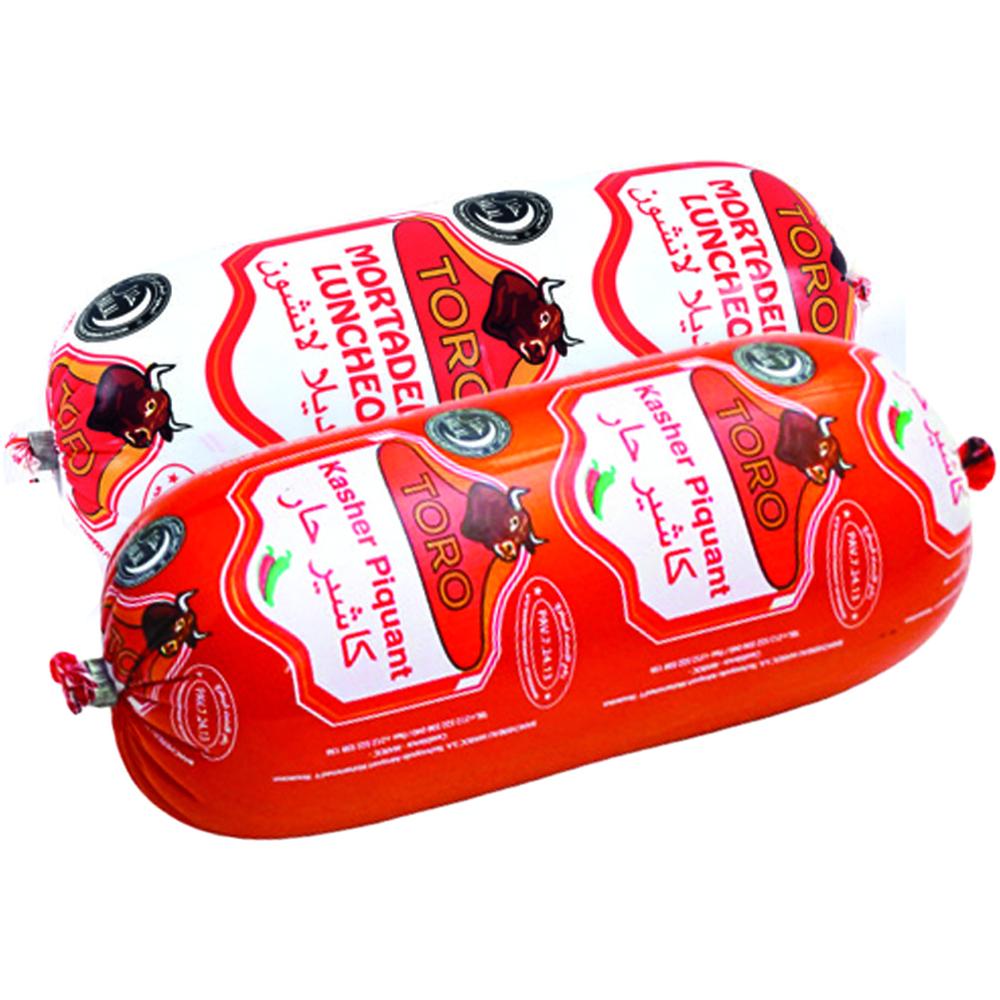 Lot de Mortadelle Toro 600g + Kasher Piquant Toro 600g.