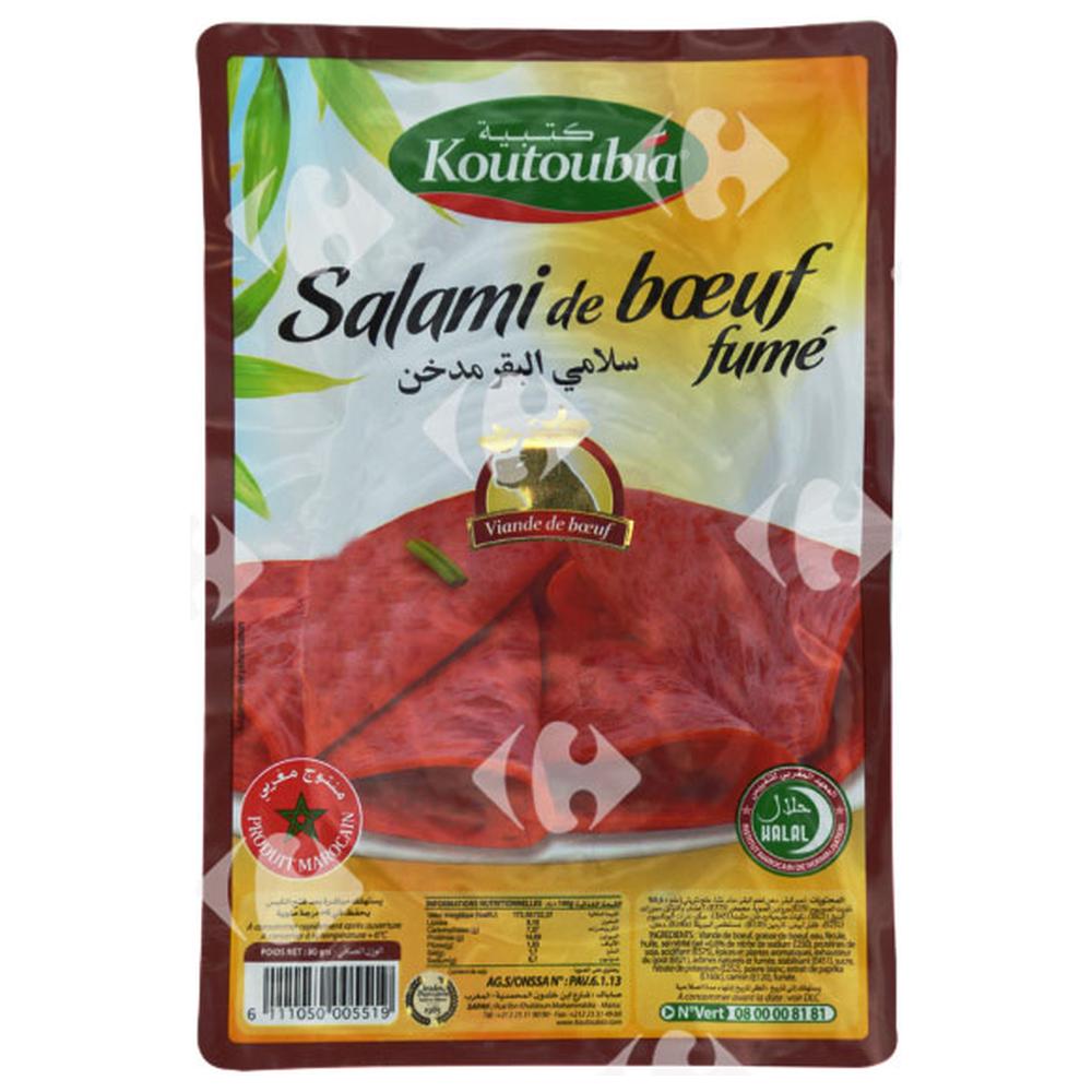 [74260] Salami de Bœuf Fumé - Charcuterie - Koutoubia 80g