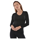 Pull Femme à Manches Longues Col V avec Dentelle Noir - Taille XXL