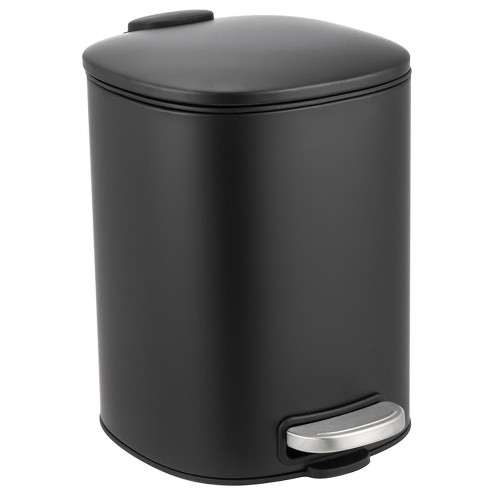 Poubelle à Pédale Noire Kasa 5L