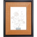 Cadre Photo Paille Bord Noir Kasa 13x18cm