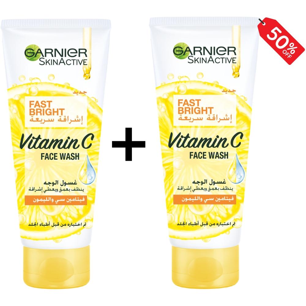 Lot 2 Gels Visage Garnier Fast Bright 100ml 2ème à -50%