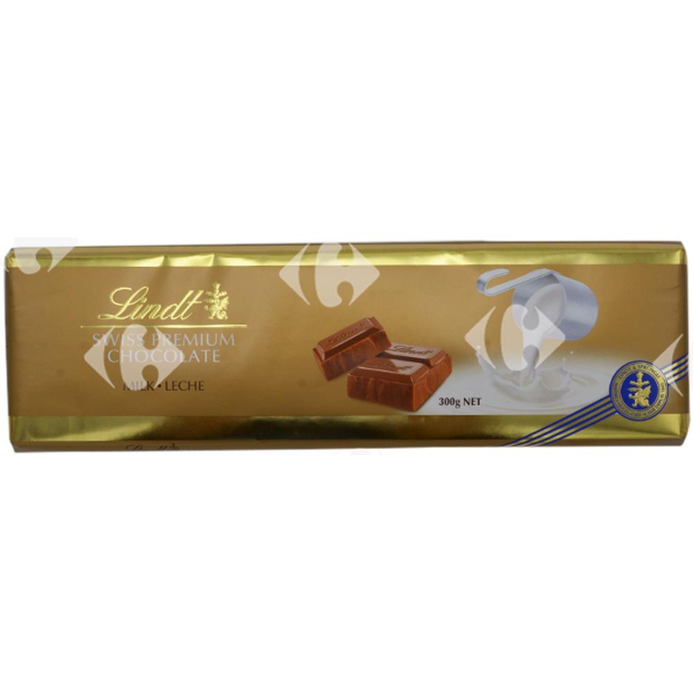[357676] Tablette de Chocolat au Lait Swiss Premium Gold Lindt 300g