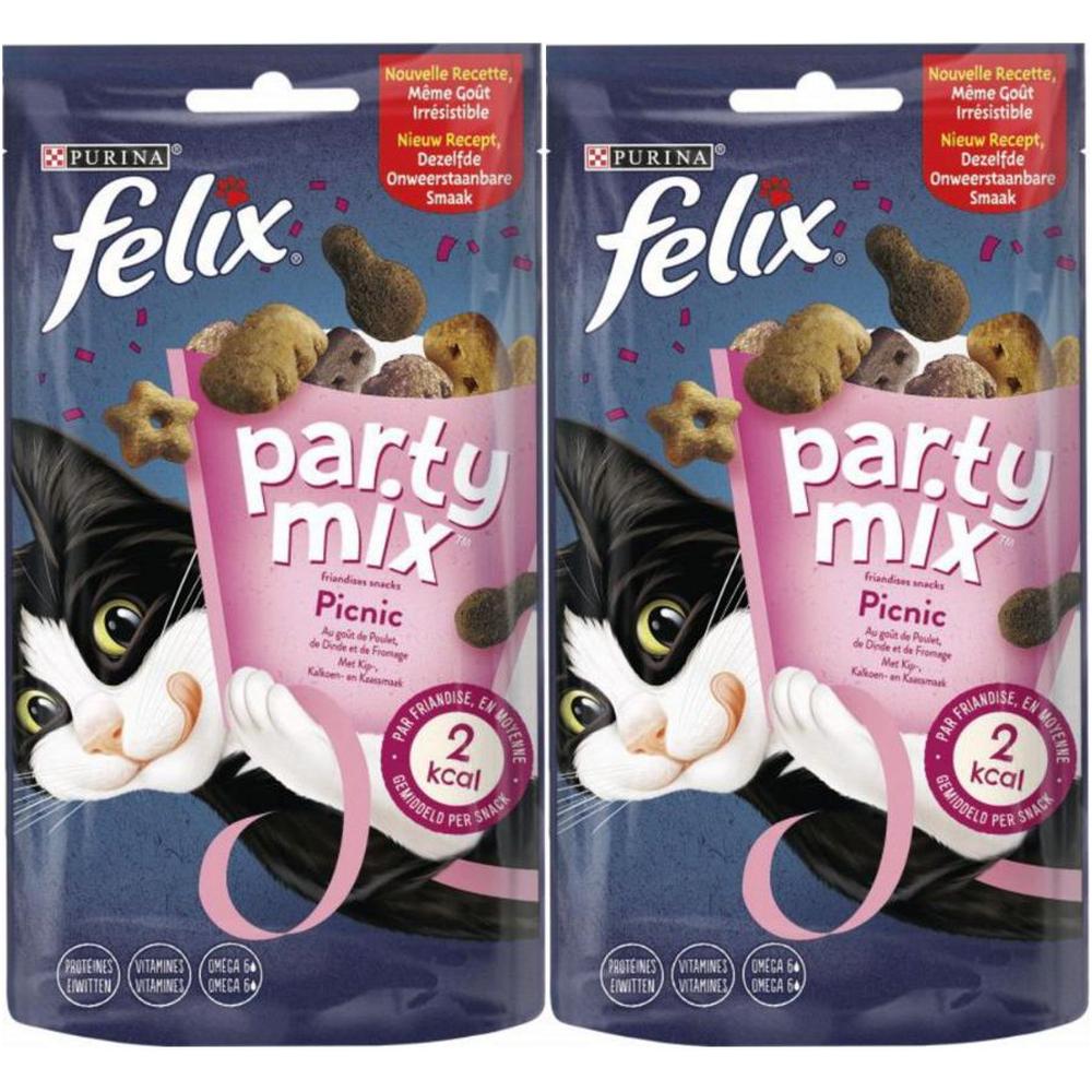 Snack Chat Picnic Mix Party Felix 60g +1 Gratuit