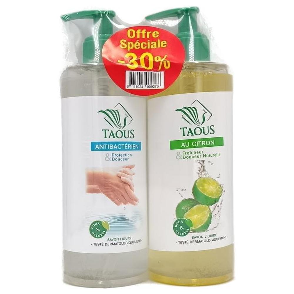 Savon Liquide Antibactérien Citron Taous 470ml