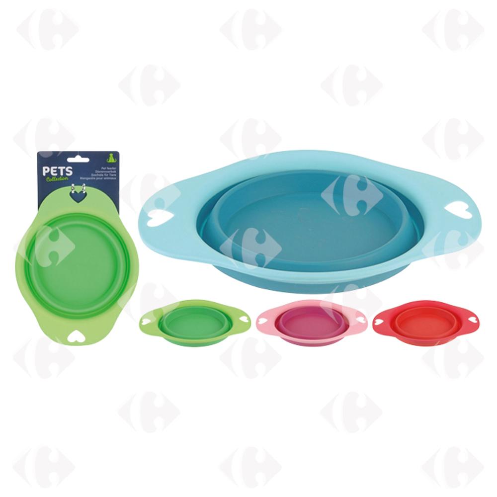 [624804] Mangeoire Pliable pour Animaux (couleur aléatoire)