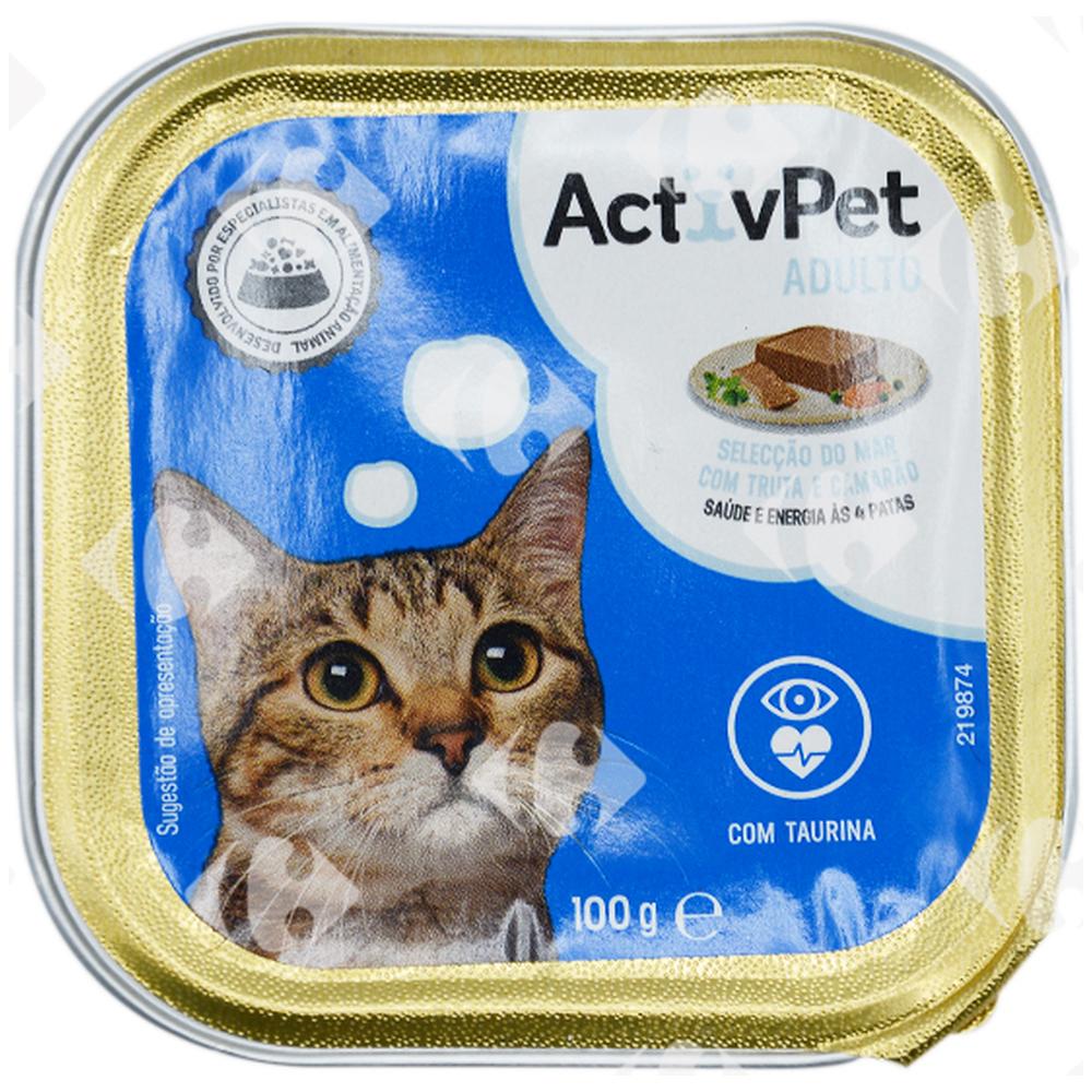 [643969] Pâtée pour Chat au Poulet et Dinde Activpet 100g