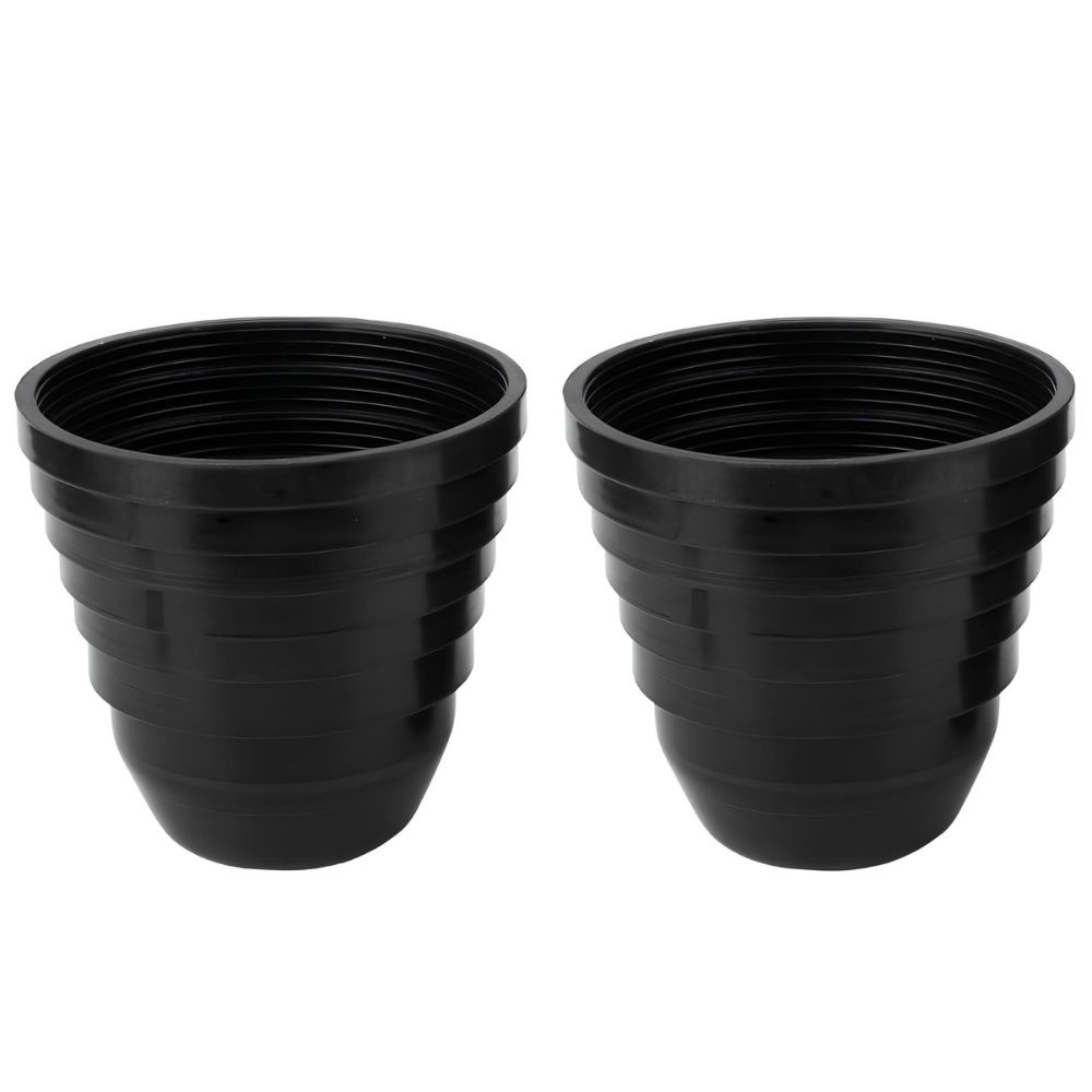 [675090] Pot de Fleur en Plastique Anthracite