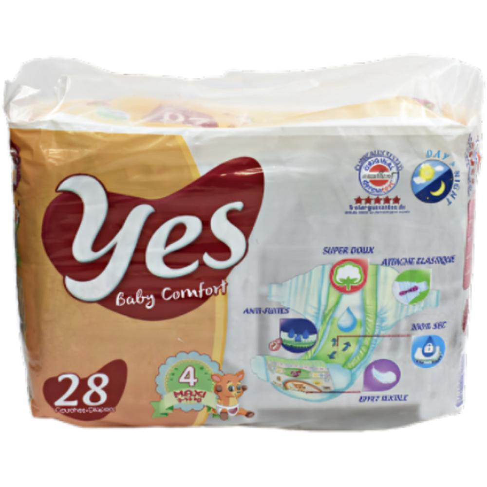 Couches Bébé Maxi Yes 28 unités