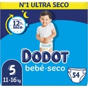 Couches Bébé Bebe Seco Taille 5 (11-16Kg) Dodot 54 unités