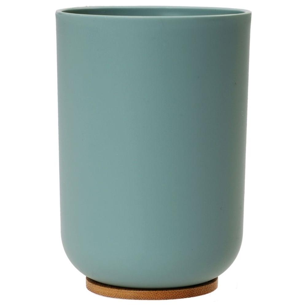 [716794] Gobelet en Bambou PVC Vert Kasa