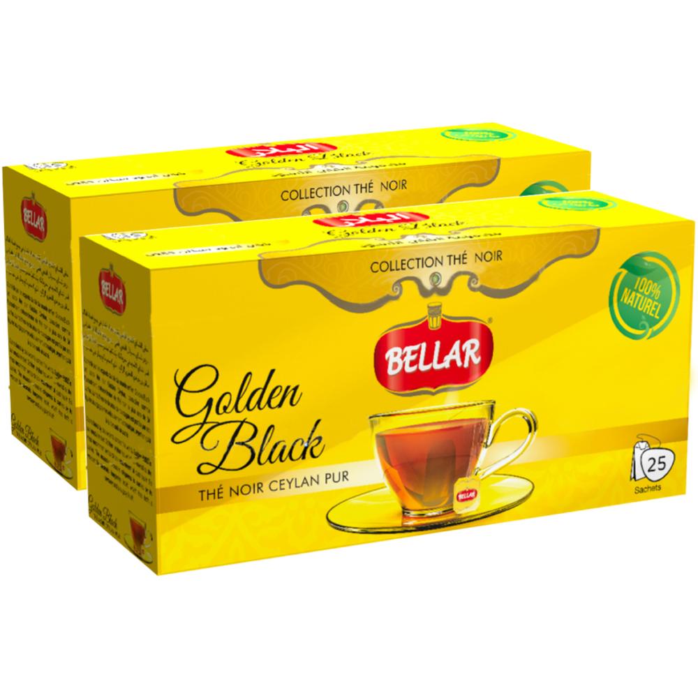 [721426] Lot de Deux Tisanes Golden Black Bellar 25 Sachets