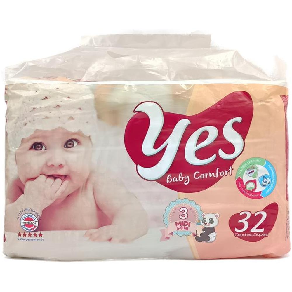 [672667] Couches Bébé Midi Yes 32 unités