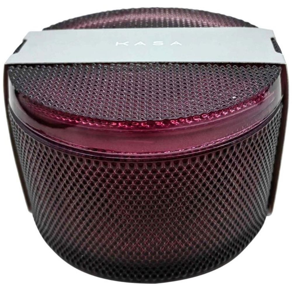 [716254] Bougie en Verre Bordeaux 3 Mèches Vanilla Kasa 7cm