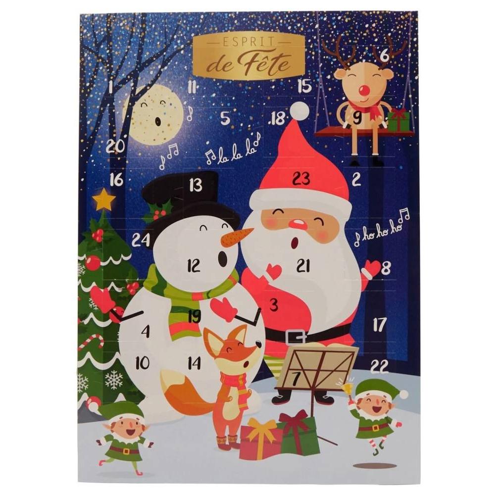 Calendrier de l'Avent Enfants Chocolat Esprit de Fête 75g