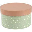Boîte Carton Ronde Fleurs Petite Kasa 15x15x9 cm