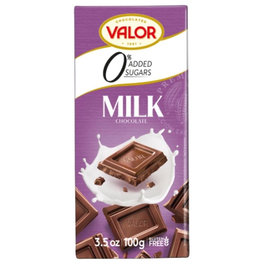 [715255] Tablette Chocolat au Lait Sans Sucre Valor 100g
