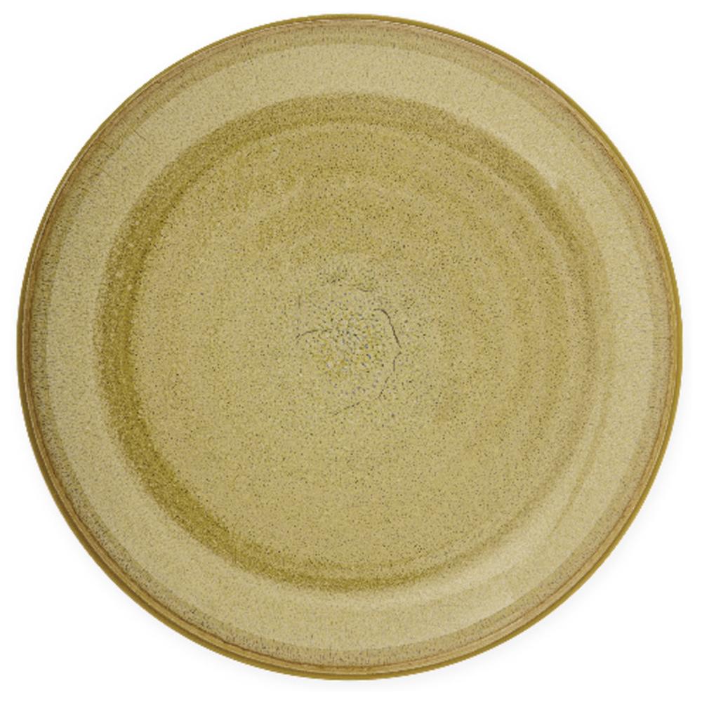 Assiette en Porcelaine Brun Réactif Boho Kasa 27 cm