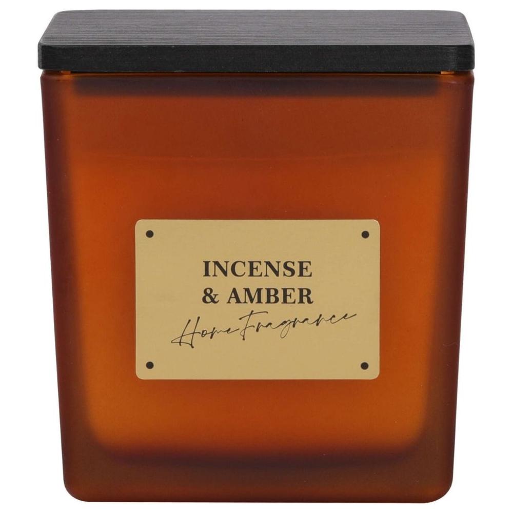 Bougie Orange sur Tasse Carrée avec Couvercle Kasa 9cm 190g