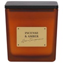 Bougie Orange sur Tasse Carrée avec Couvercle Kasa 9cm 190g