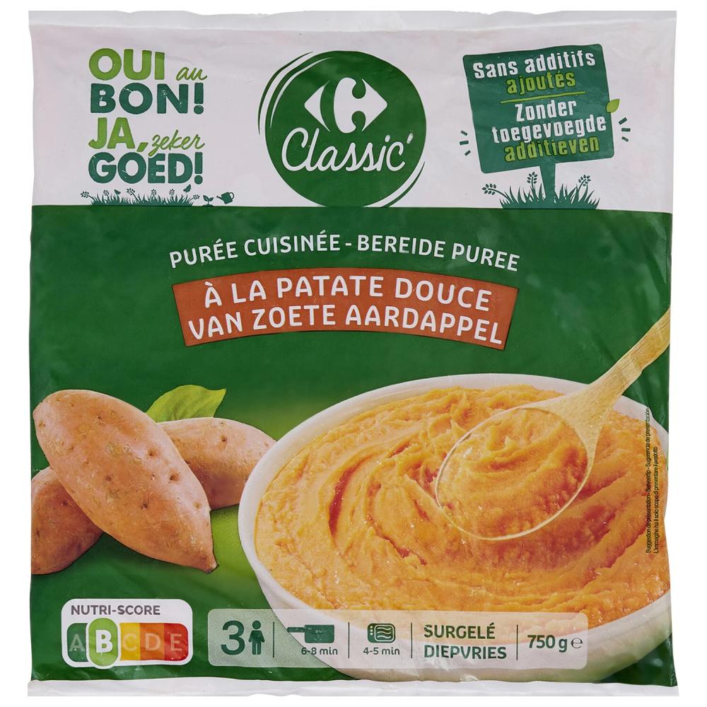 [692259] Purée de Patates Douces Carrefour Classic 750g