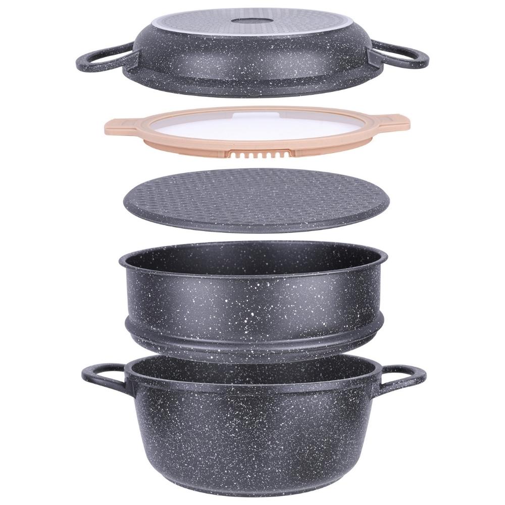 Batterie de Cuisine Compacte Céramique Pro Kasa 5 pièces