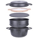Batterie de Cuisine Compacte Céramique Pro Kasa 5 pièces