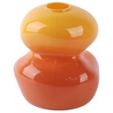Vase en Porcelaine Petit Jaune Et Orange Kasa 19cm