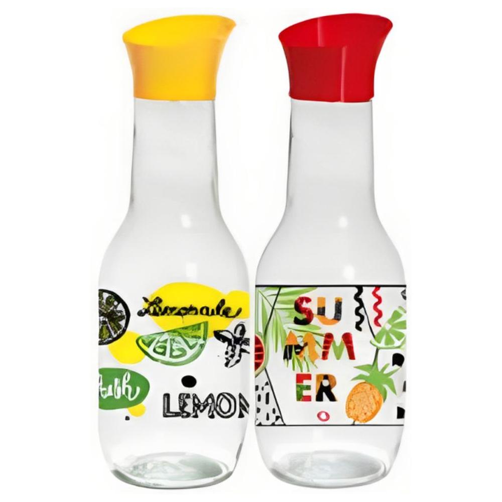 [682303] Bouteille à Eau en Verre Divers Design 1L