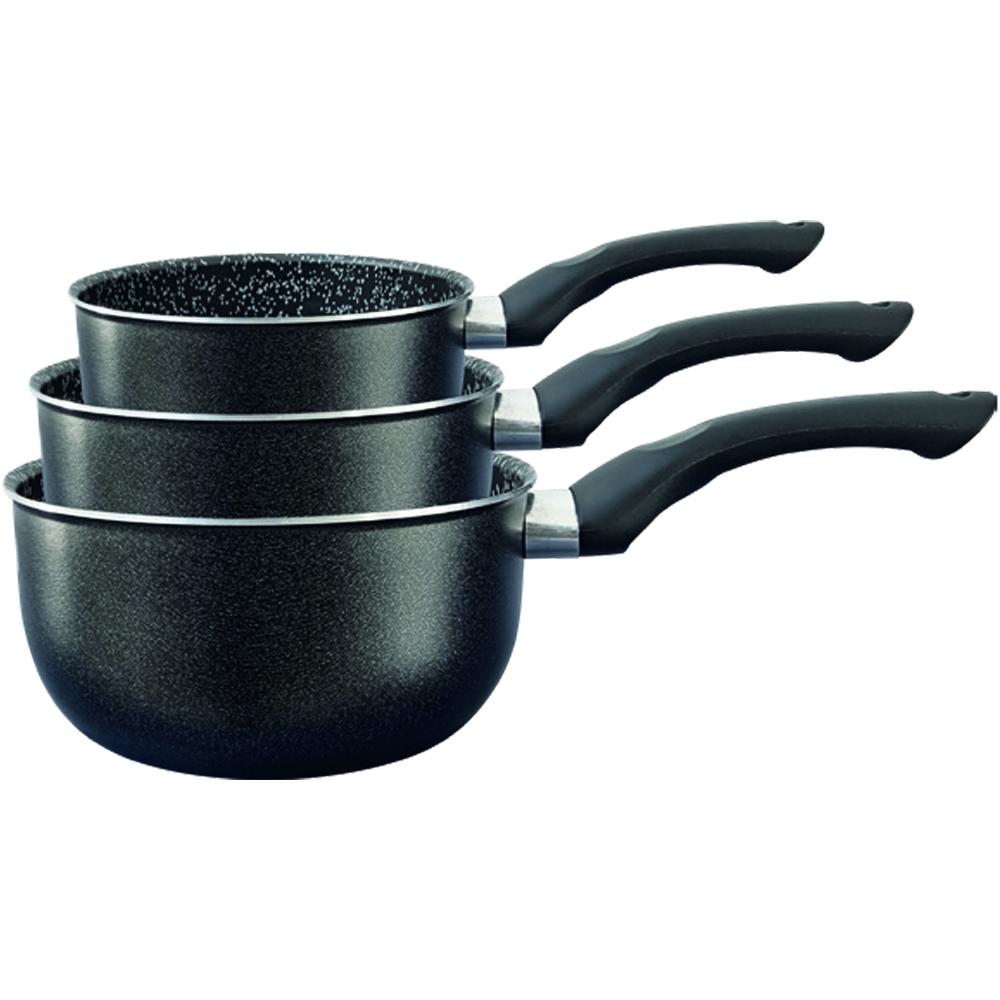 [722982] Set de 3 Casseroles en Aluminium Anti-adhérentes 16+18+20cm